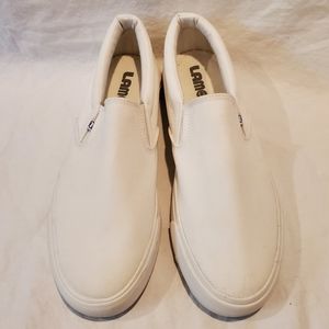 LAMO "Lucy" Canvas Slip-on Memory Foam Insole White Size 9 EUC